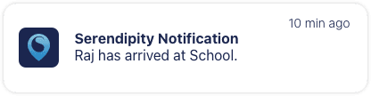 Arrival notification