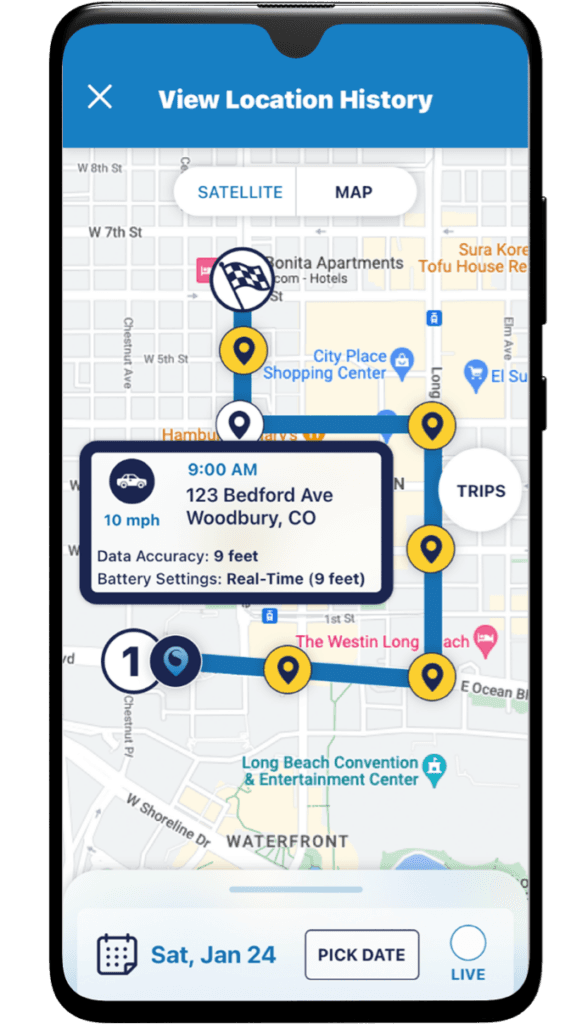 Location history on Serendipity
