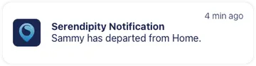 Departure notification